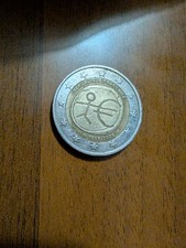 Moneta da 2 euro rara Repubblica Francese con omino stilizzato UEM 1999-2009