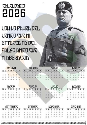 Calendario 2026 mussolini - ,