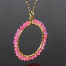 Collana con ciondolo lunetta