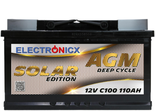 Batteria solare 12v 110ah - 12v,