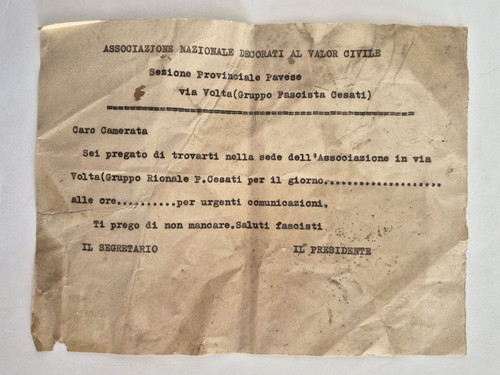 Fascismo provincia pavia - provincia,