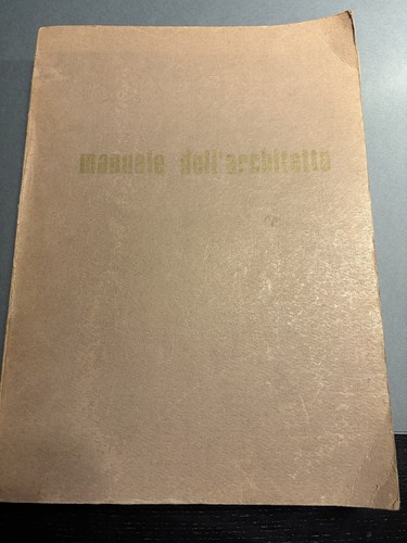 Manuale dell architetto - manuale, dell’architetto
