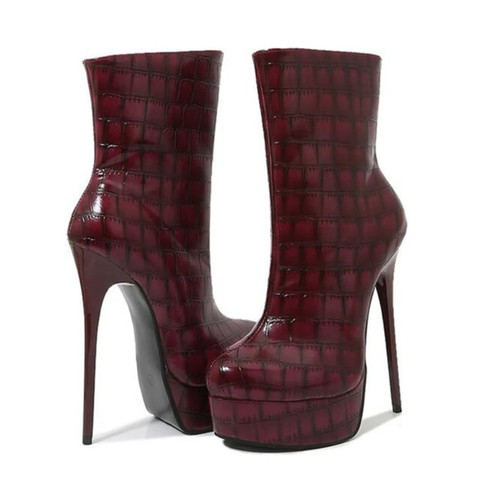 Stivali stiletto alla caviglia - stivali,