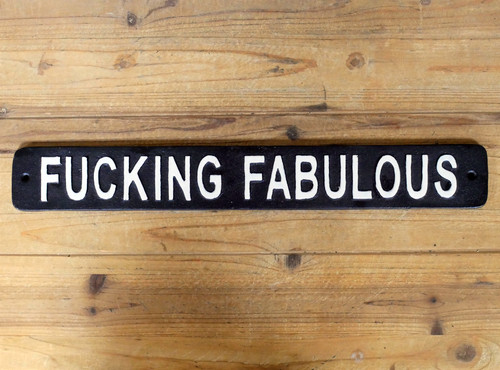 Cking favolosa insegna - f*cking, targa