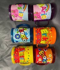 Tazza nomi bambini in plastica e gomma colorata idea regalo originale nome
