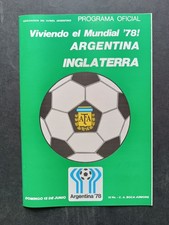 Programma World Cup Argentina 78 Argentina - Inghilterra