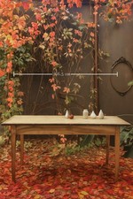 Antico Tavolo Rustico in Legno con top in pioppo | '800 | 167 x 67 cm