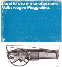 Volkswagen MAGGIOLINO 1200 BERLINA ediz. 1982  - USO E MANUTENZIONE - Driver's H