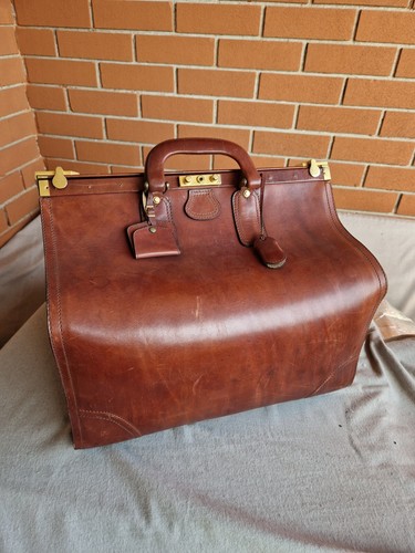 Borsone cuoio anni 80 - borsone,