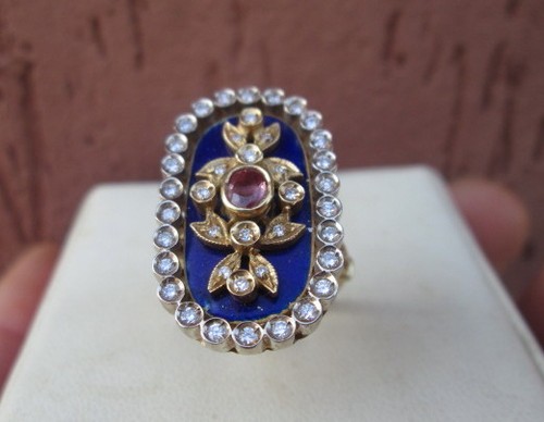 Yellow gold ruby - gold,
