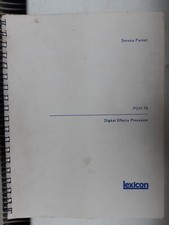 manuale di servizio originale Lexicon PCM 70
