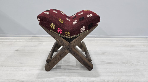 Antico sgabello legno - antico,