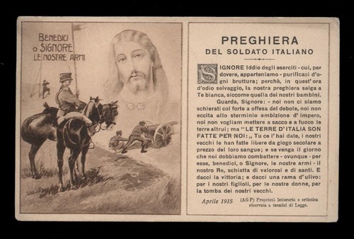 cartolina/santino-MILITARE-BEN