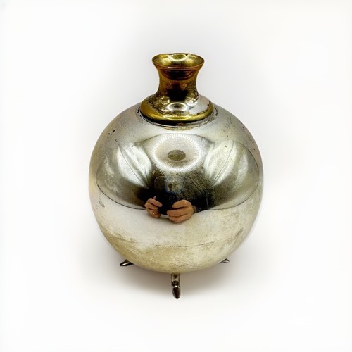 Vaso vintage italiano placcato