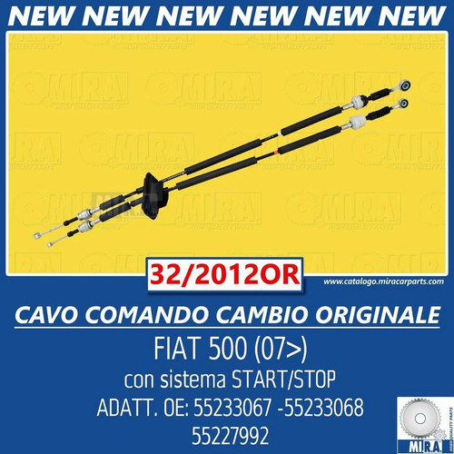 Coppia cavi cambio fiat new - cavi,
