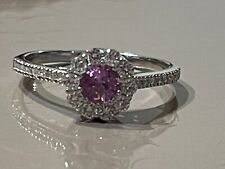 anello oro rosa 18 kt centro e