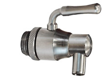 Rubinetto Antigoccia In Acciaio Inox Attacco 1/2'' Per Contenitori Olio Fusti