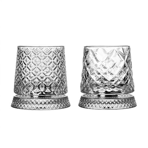 Bicchieri whisky rotanti base - rotanti,