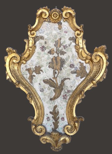 Capezzale cornice foglia oro - oro, e