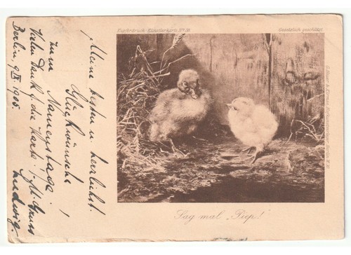 1905 antica cartolina - , primi