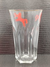 CAVALLINO ROSSO BRANDY BICCHIERE PUBBLICITARIO DA COLLEZIONE VINTAGE