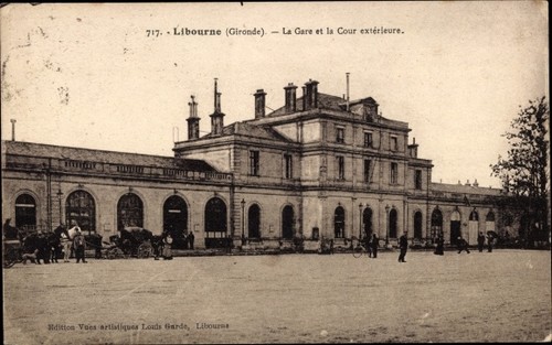 Cartolina libourne gironda - cartolina,