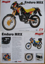 MALAGUTI ENDURO MRX 50 SCHEDA TECNICA SALES BROCHURE MOTO CASCO KIWI BERTONE K20