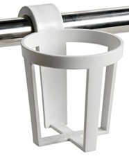 3PZ PORTA BICCHIERI IN PLASTICA PER TUBI Ø 25/30 mm BARCA