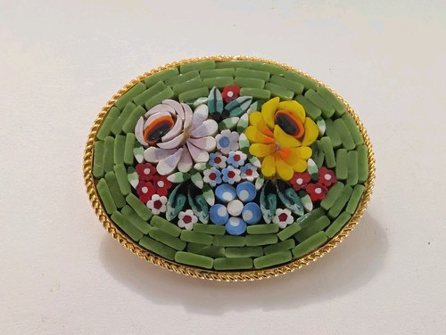 Spilla micro mosaico italia - spilla,
