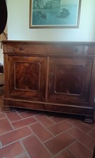 Credenza antica Francese stile Luigi Filippo del 1800 in legno di noce massello