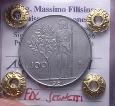 NL* ITALIA Repubblica 100 LIRE MINERVA 1961 FDC S Perizia Filisina Massimo
