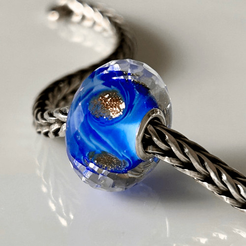 Trollbeads blu reale oro - blu, e