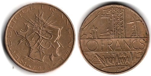 Francia francs 1984 - francia,
