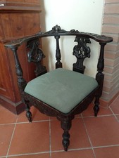 Antica Sedia ad angolo Legno