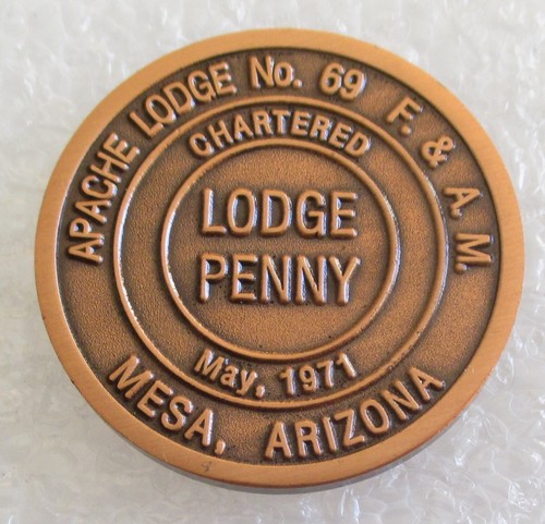 Mason lodge penny - penny, apache
