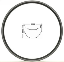 Cerchio carbonio tubeless