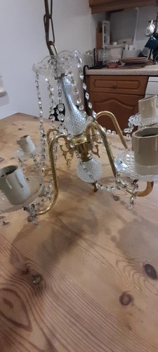 Lampadario vintage cristallo