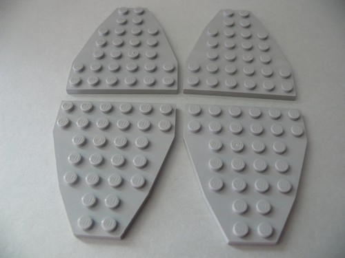 Lego old light gray wedge - x,