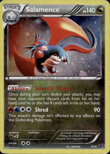 Carta pokemon salamence 20 - pokemon,