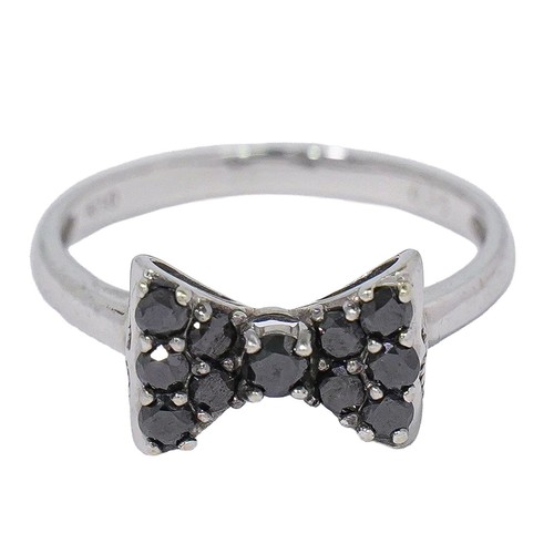 Anello nastro con diamanti - a,