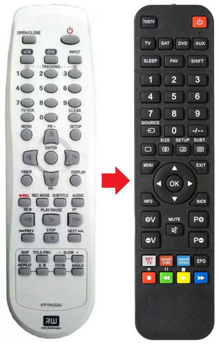 Telecomando adatto per daewoo - telecomando,