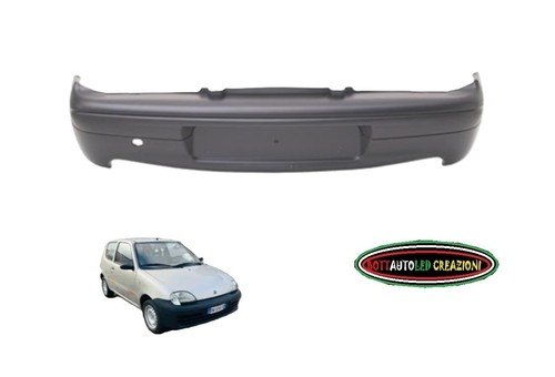 Paraurti posteriore nero fiat - paraurti,