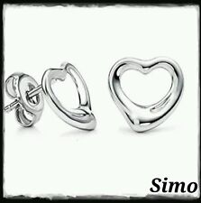 ORECCHINI DONNA ARGENTO  CUORE FARFALLA AMORE  REGALO LUCE SEXY RETURN AMORE