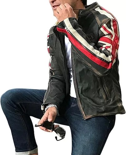 Giacca uomo moto vintage racer - moto,