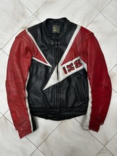 IXS Leather Moto Racing Japanese Style Jacket Taglia L