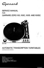 Garrard zero 100 100c - 100,, 100c,
