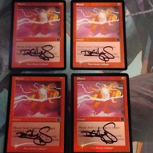 Mtg shock foil - foil, firmato