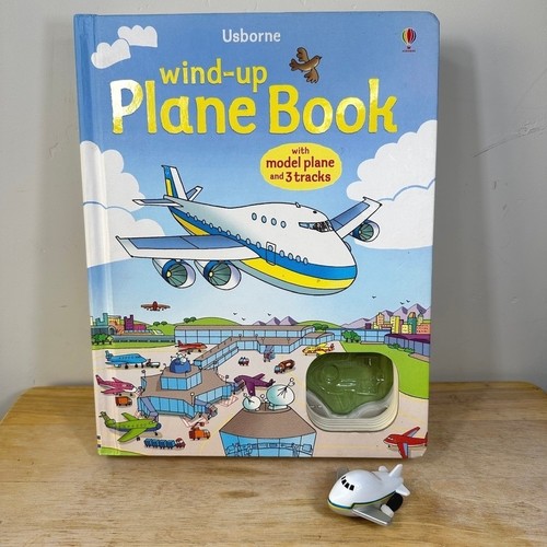 Usborne wind plane book - wind-up,