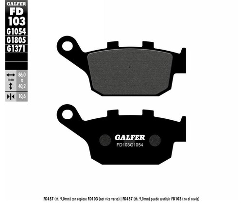 Galfer pastiglie freno - pastiglie,