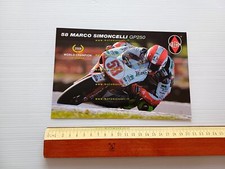 Simoncelli Gilera 250 Campione del Mondo 2008 cartolina originale